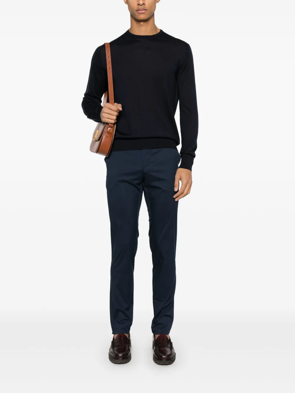 pttorino PT Torino Broek met toelopende pijpen - Blauw