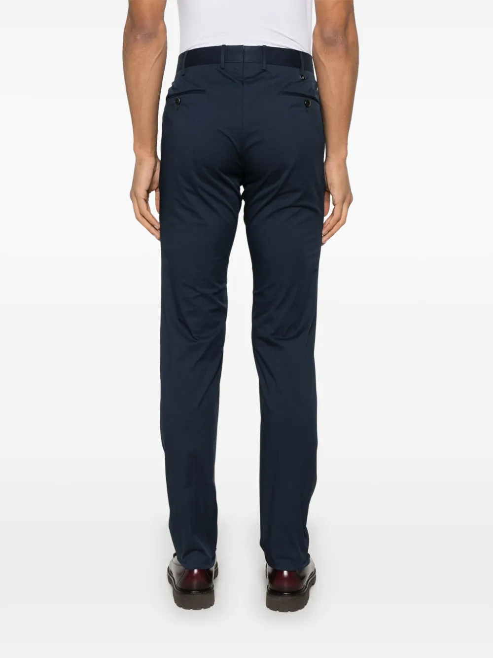 PT Torino Broek met toelopende pijpen Blauw