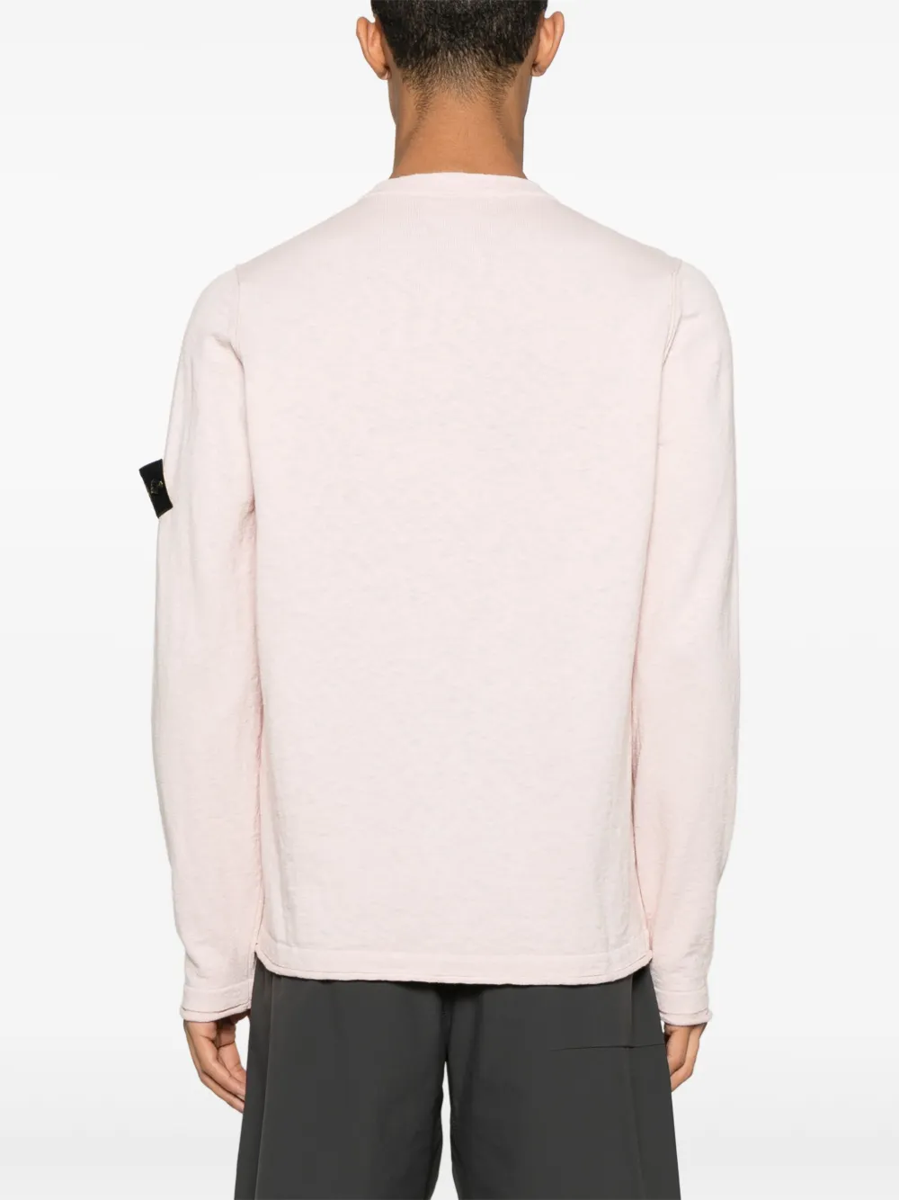 Stone Island Top met Compass-logopatch Roze