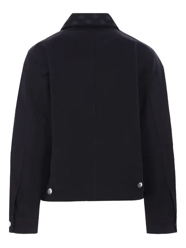 【AMIRI】モノグラムジャケット Amiri Bones Jacket in Black & White | FWRD
