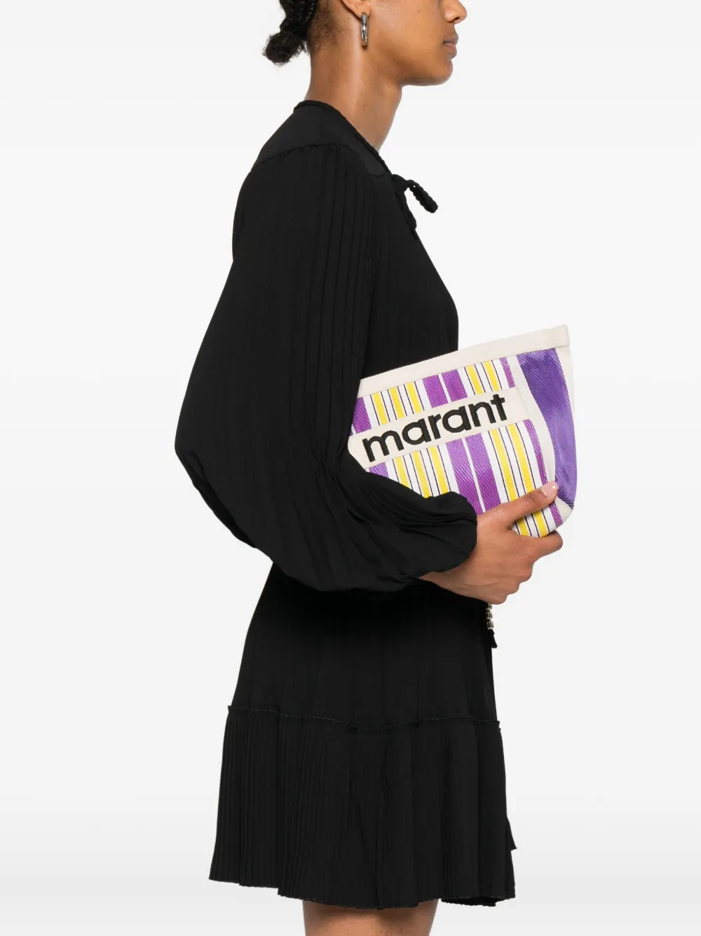 ISABEL MARANT striped clutch bag | Image 2