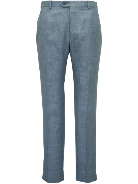 Brioni pressed-crease trousers 