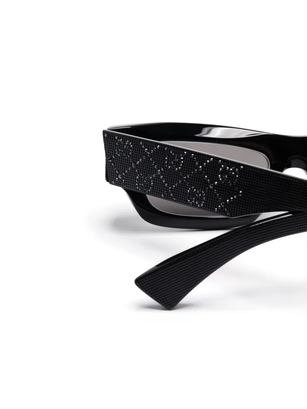 Gucci Eyewear Zonnebril met rechthoekig montuur Zwart