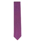Canali geometric-pattern tie - Pink
