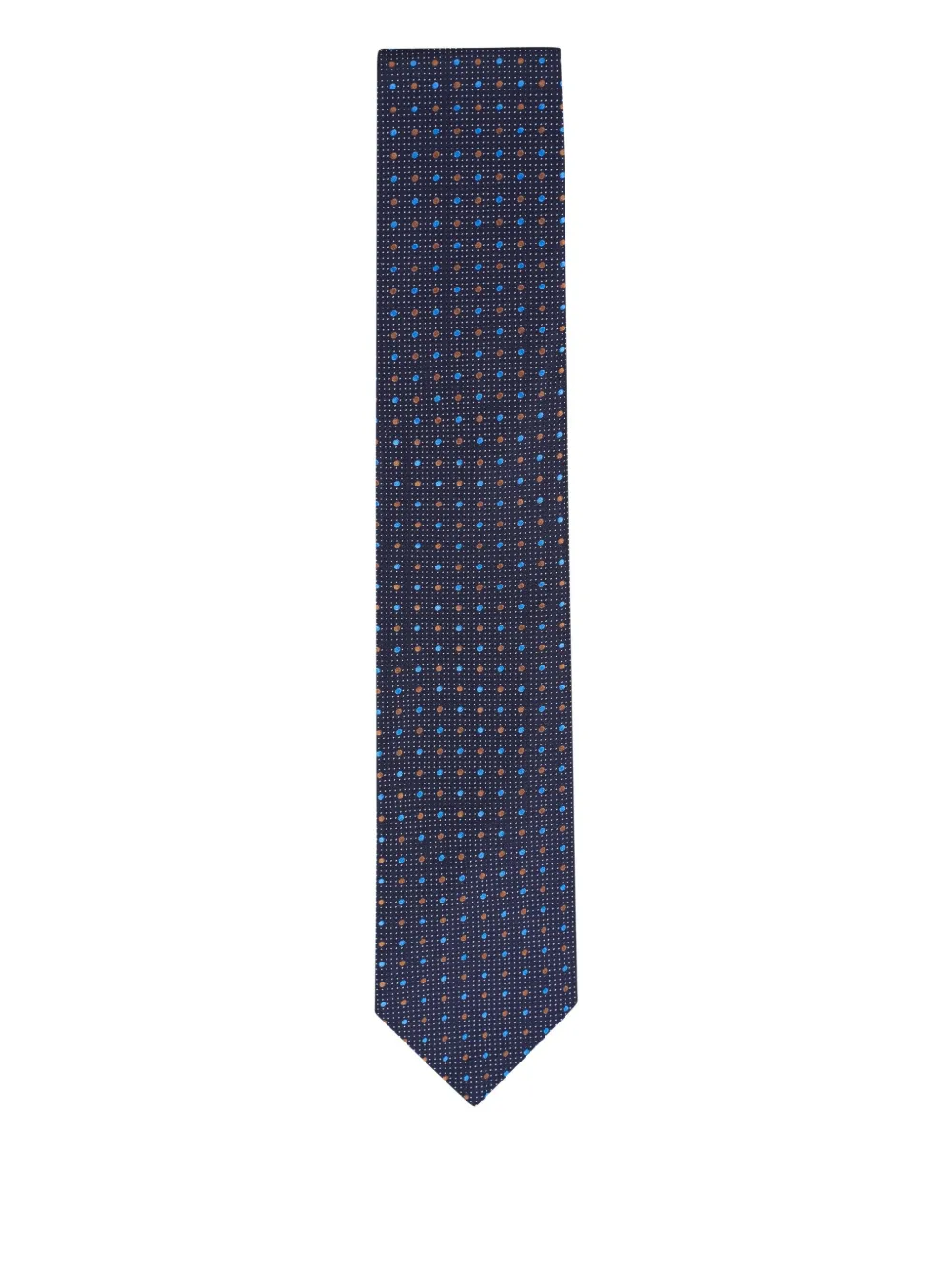 Canali micro-dot patterned tie | Blue | Image 1