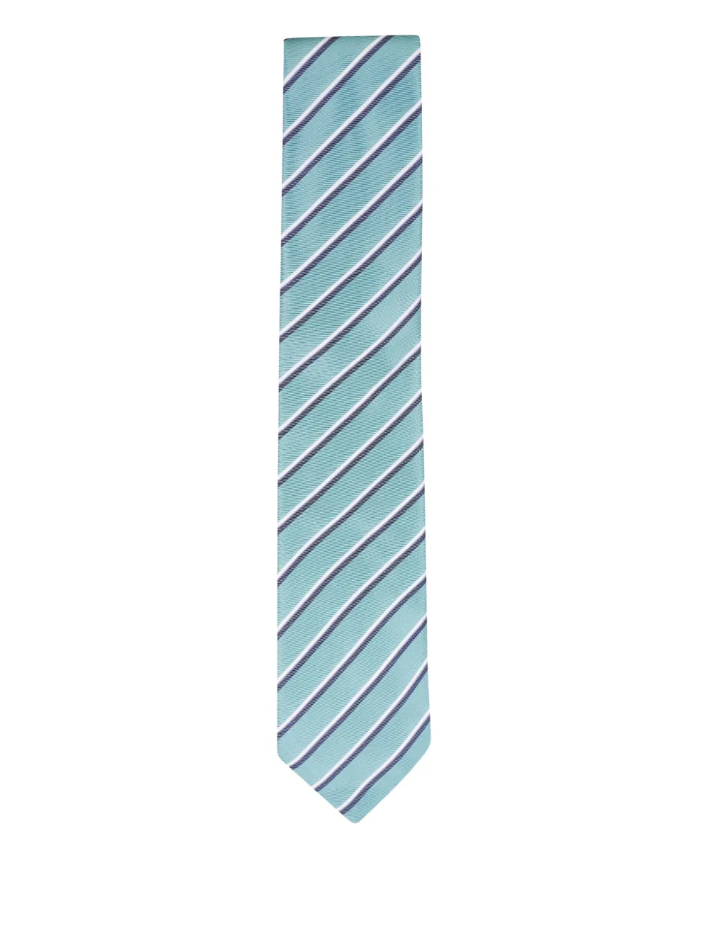 Canali striped silk tie | Green | Image 1