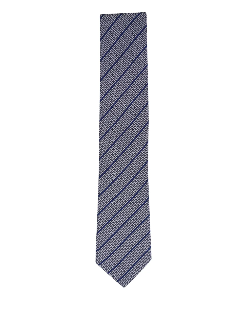 Canali diagonal-striped tie | Grey | Image 1