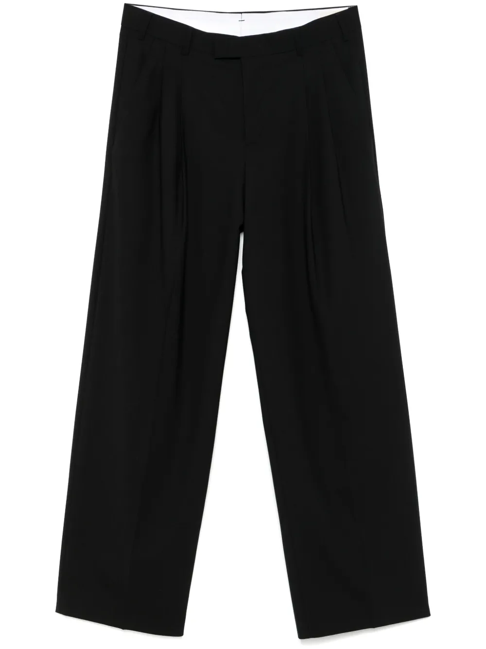 A Paper Kid pleated straight-leg trousers | Black | Image 1
