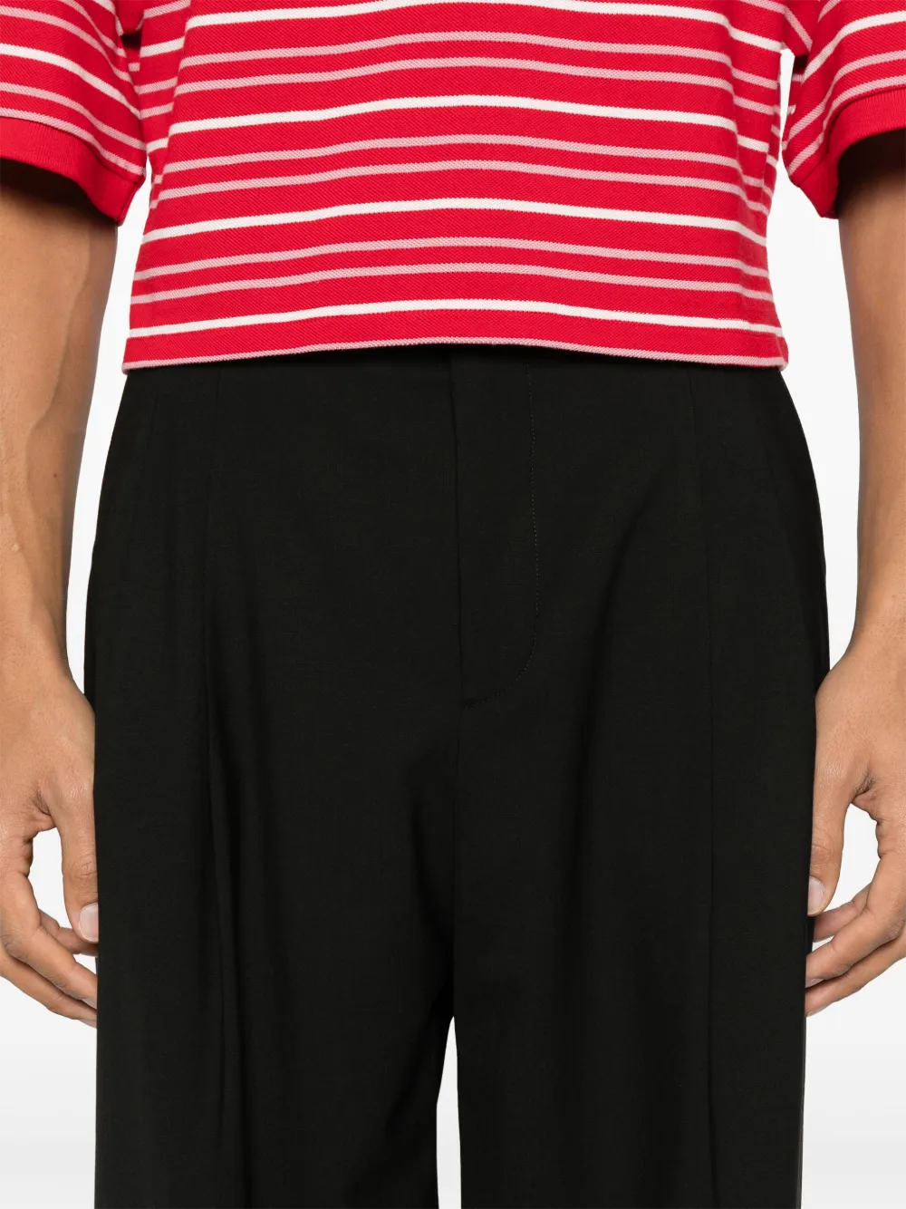 A Paper Kid Straight plooibroek Zwart