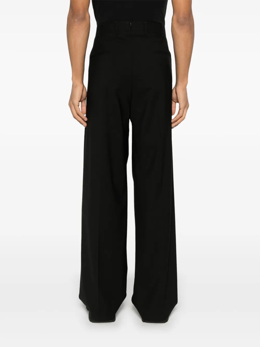 A Paper Kid Straight plooibroek Zwart