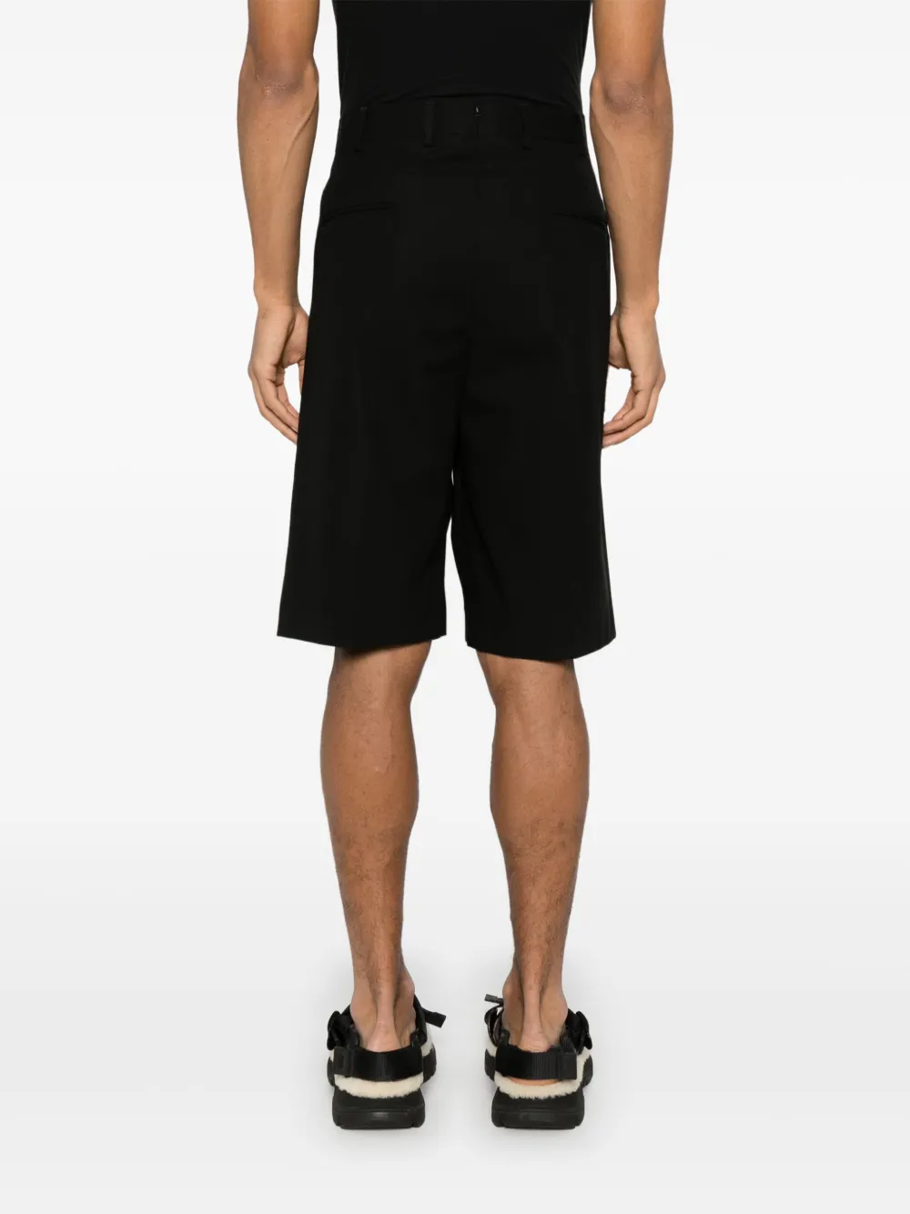 A Paper Kid Katoenen shorts Zwart