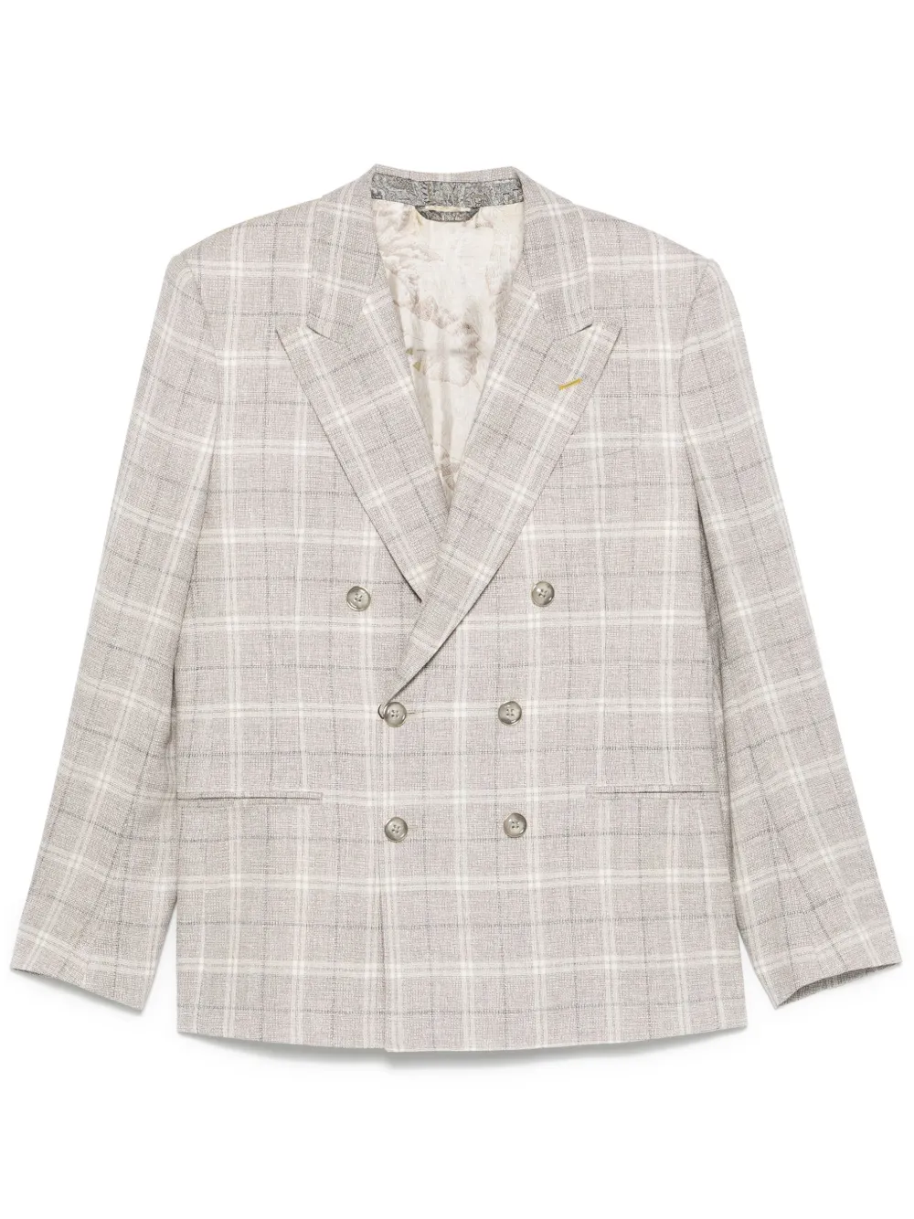 ETRO Geruite blazer Beige