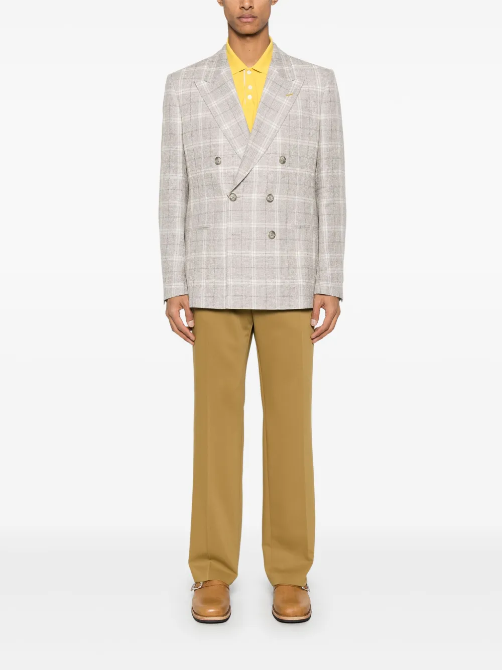 ETRO Geruite blazer - Beige