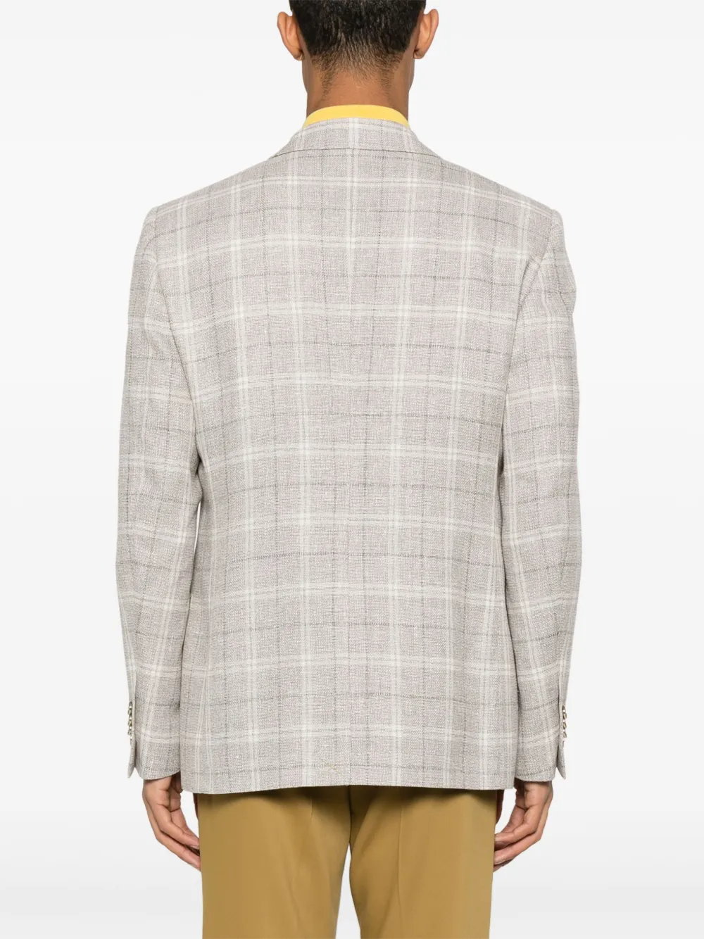ETRO Geruite blazer Beige