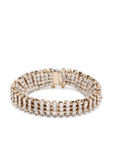 Rabanne pulsera con detalles de cristal