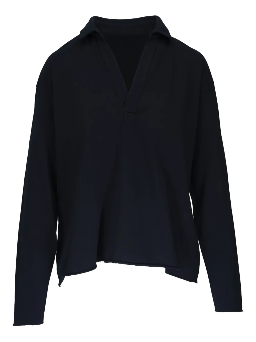 Frank & Eileen polo-collar long-sleeve T-shirt | Blue | Image 1
