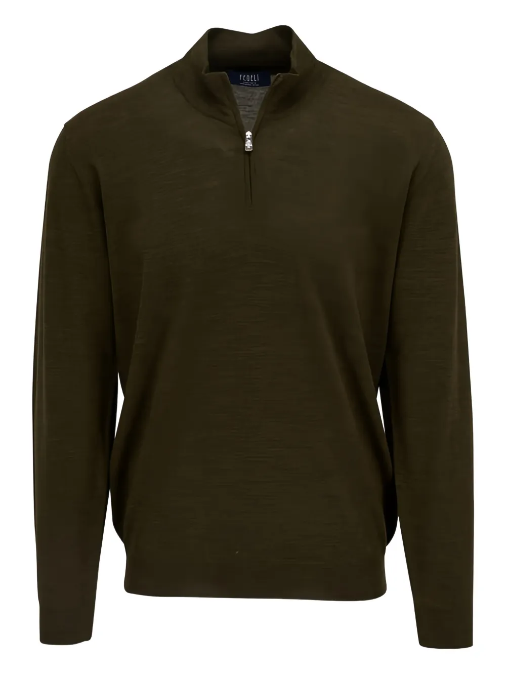 Fedeli half-zip wool sweater | Green | Image 1