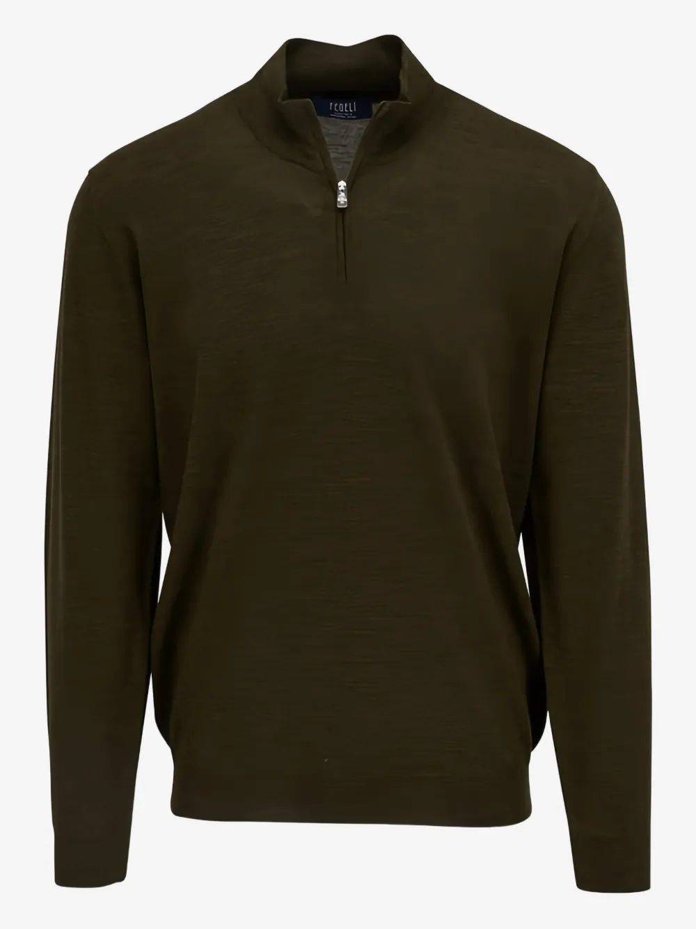 Fedeli half-zip wool sweater | Green | Image 1
