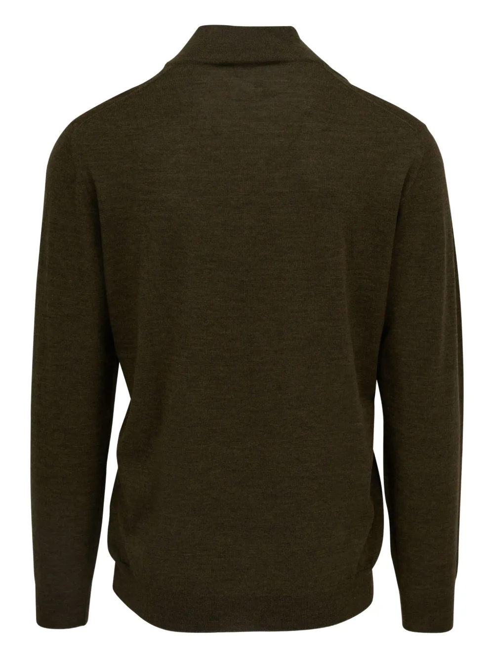 Fedeli half-zip wool sweater - Groen