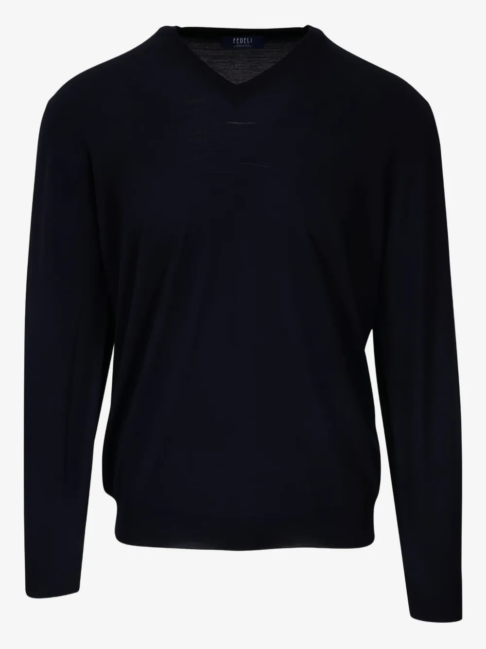 Fedeli V-neck wool sweater | Blue | Image 1