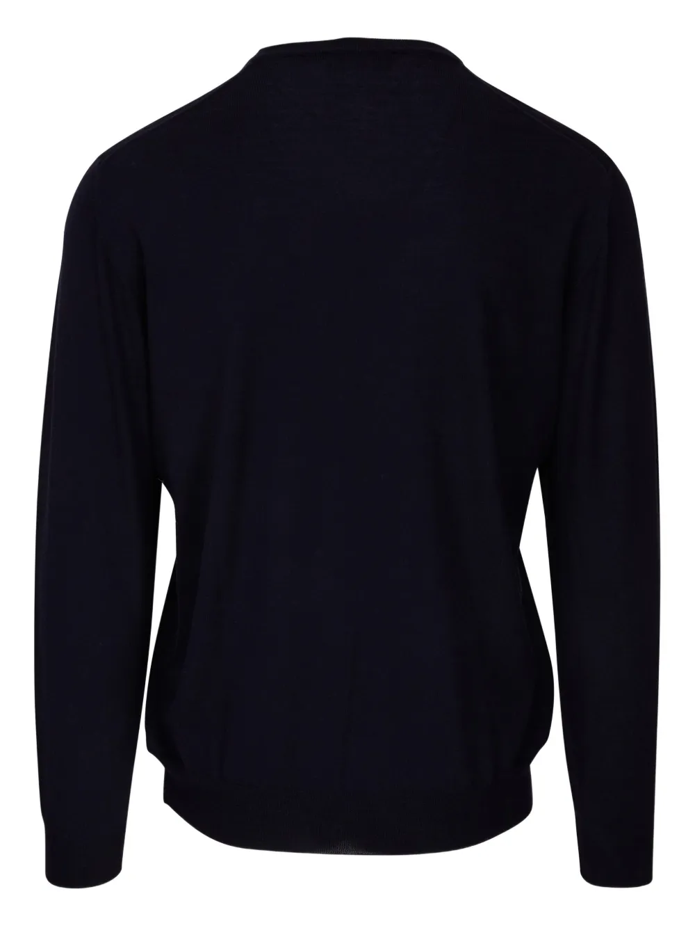 Fedeli V-neck wool sweater - Blauw