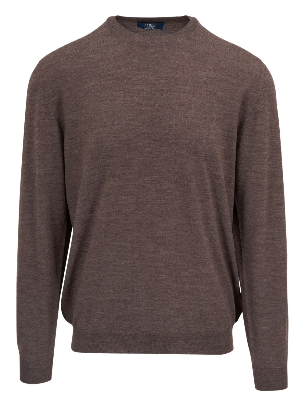 Fedeli crew-neck wool sweater | Brown | Image 1