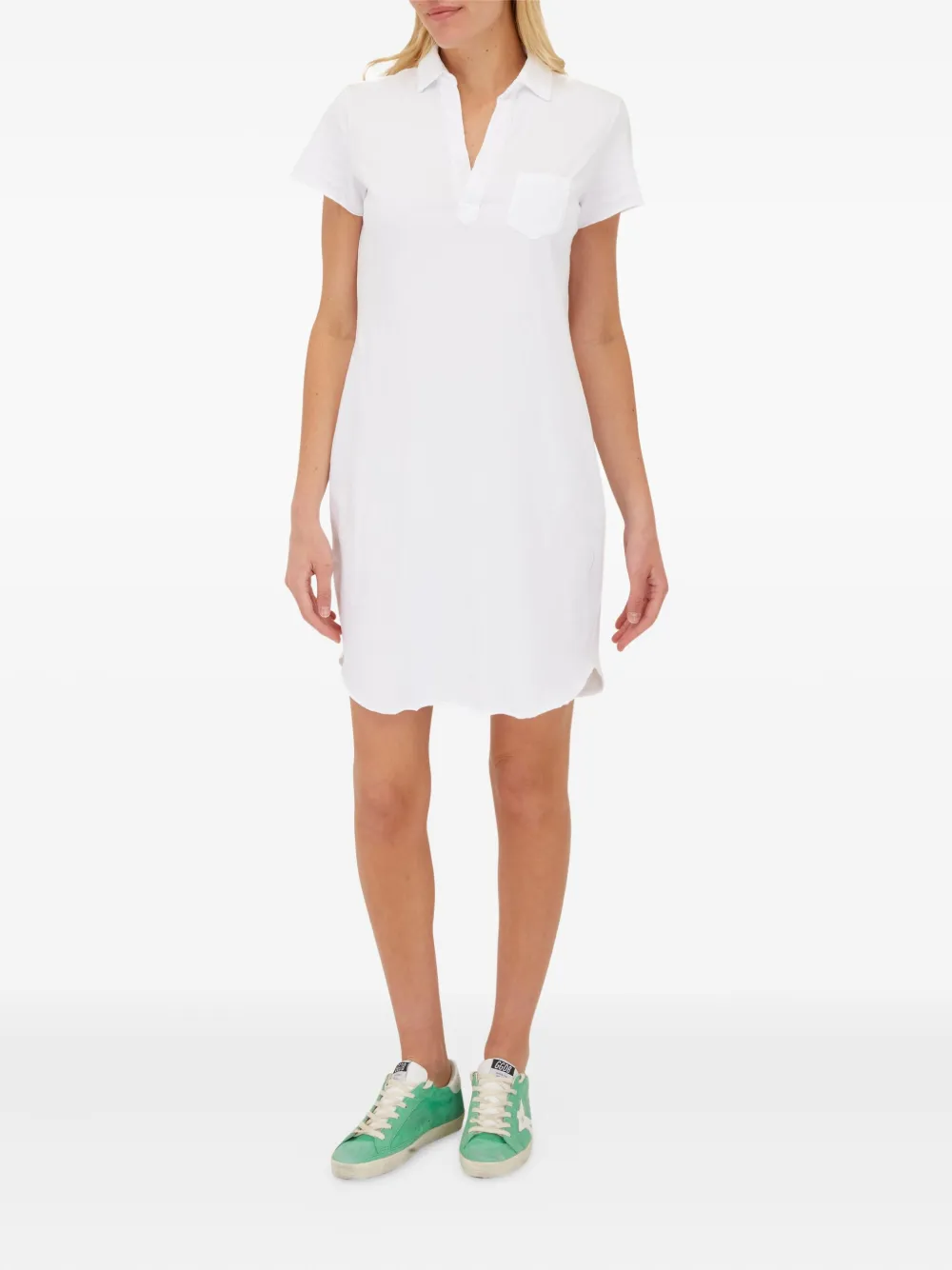 Frank & Eileen short-sleeve mini dress - Wit