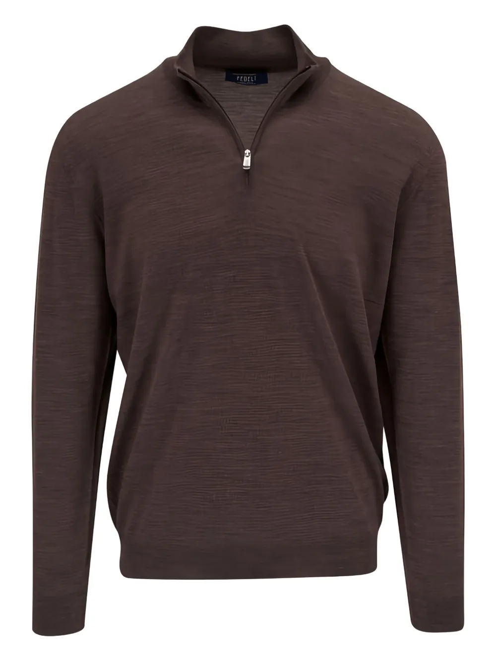 Fedeli half-zip wool sweater | Brown | Image 1