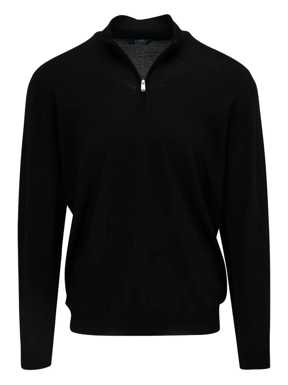 Fedeli half-zip wool sweater | Black | Image 1
