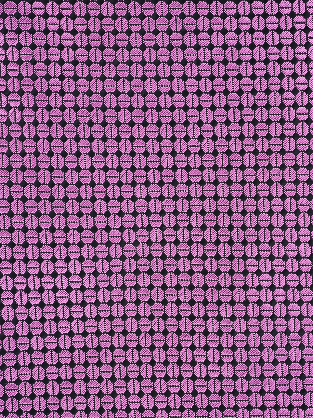 Zegna geometric-pattern silk tie - Roze