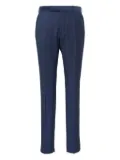 Zegna flat-front tailored trousers - Blue