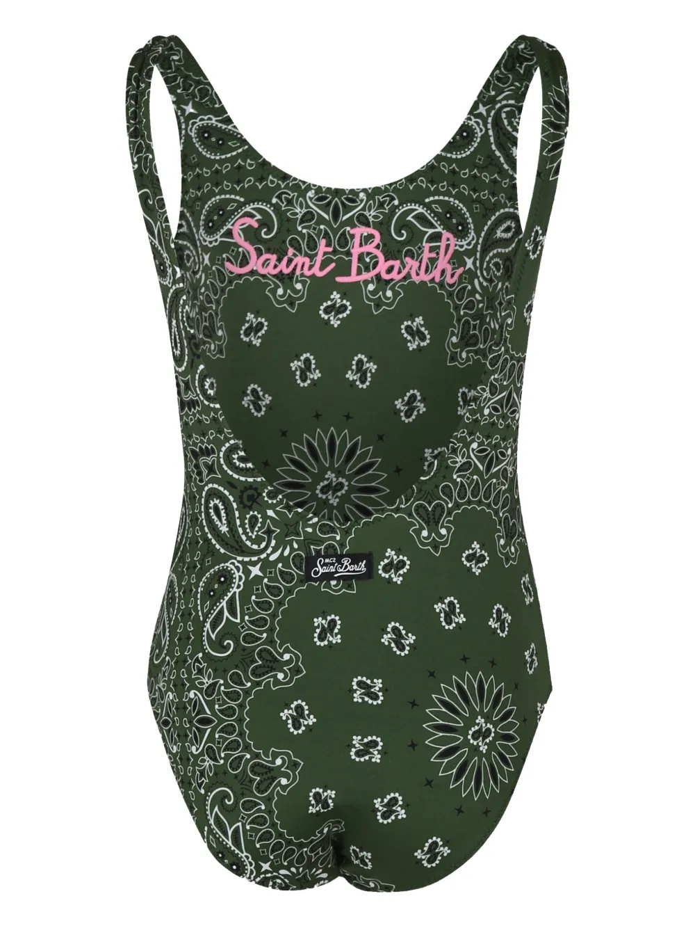 MC2 Saint Barth Kids Bandana-print swimsuit - Groen