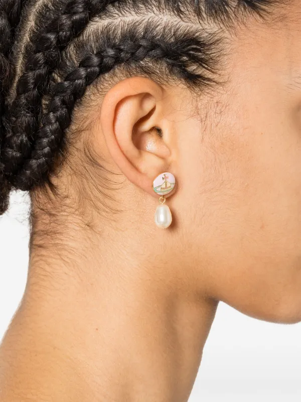 Vivienne Westwood| (LOELIA EARRINGS (62020143 02R800)) Vivienne Westwood Loelia Earrings | Gold | FARFETCH