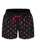 MC2 Saint Barth Kids Milan-print swim shorts - Black