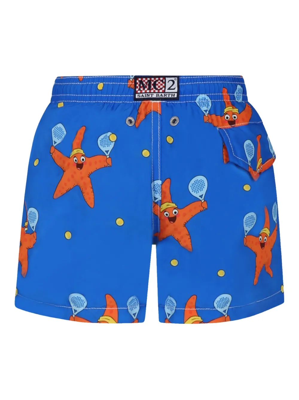 MC2 Saint Barth Kids Zwembroek met sterprint Blauw
