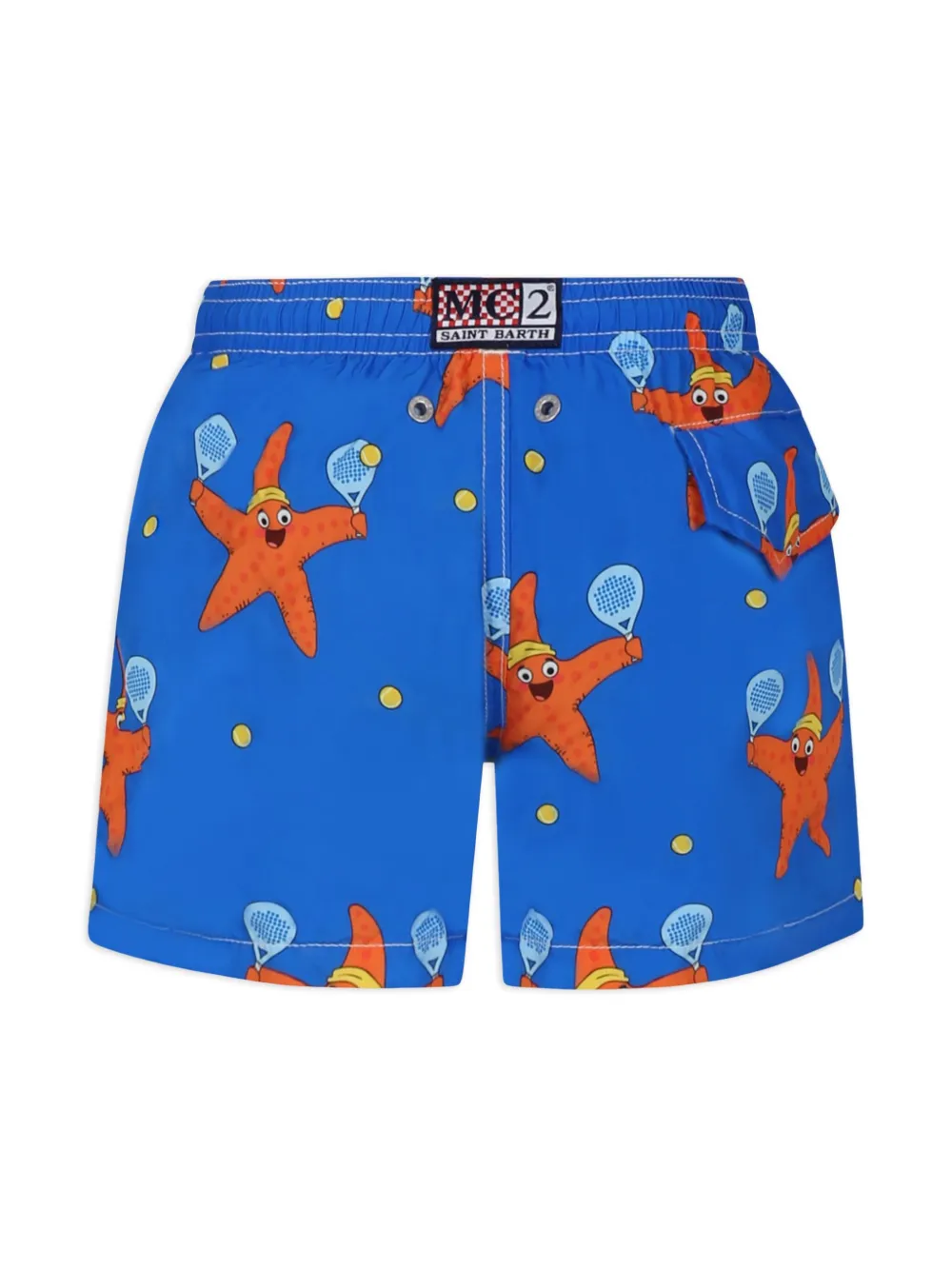 MC2 Saint Barth Kids star-print swim shorts - Blauw