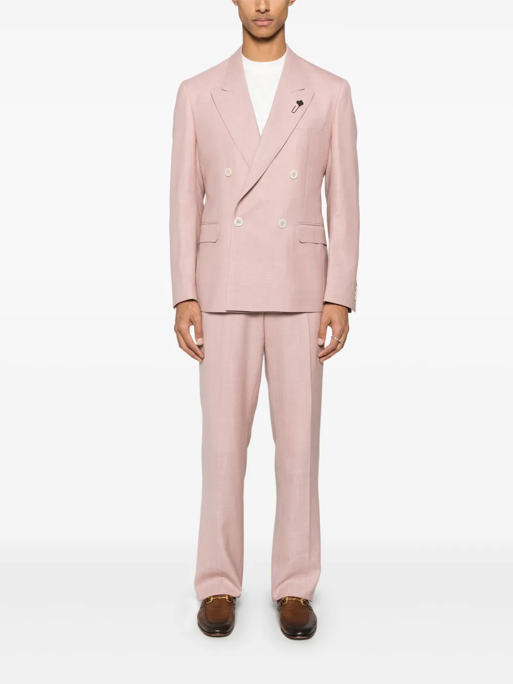 Lardini Blazer met dubbele rij knopen - Roze