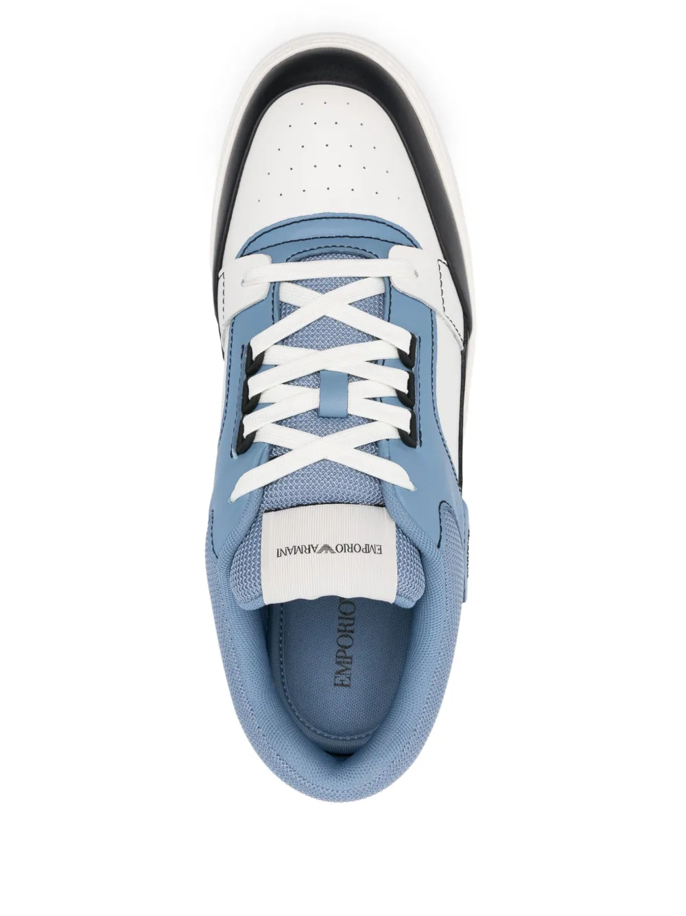 Emporio Armani panelled sneakers Blue