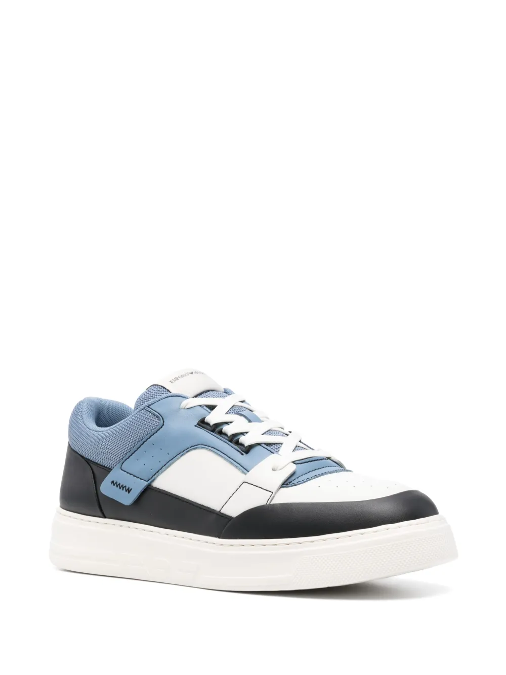 Emporio Armani Sneakers met vlakken - Blauw