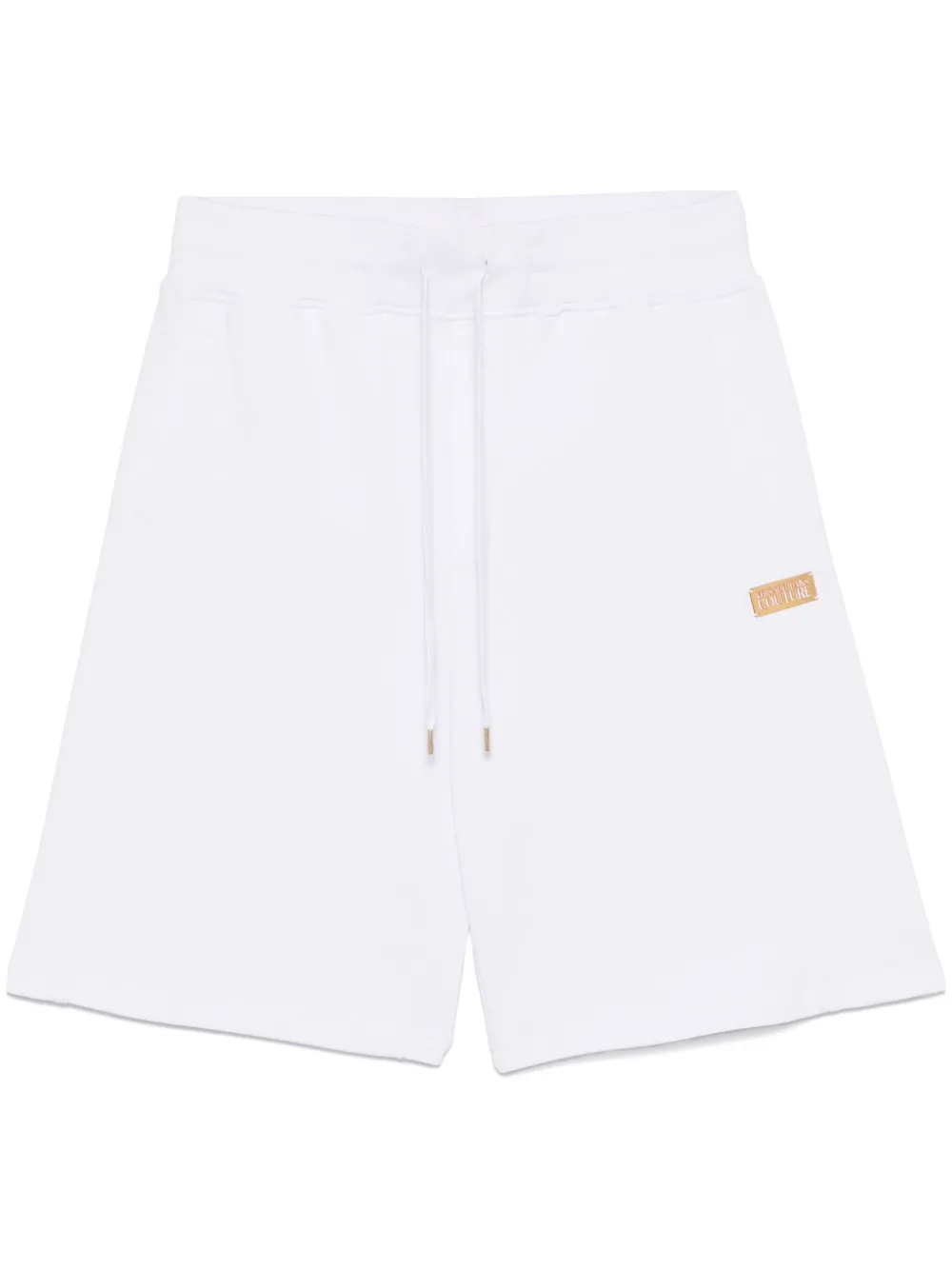 Versace Jeans Couture Shorts met logoplakkaat Wit