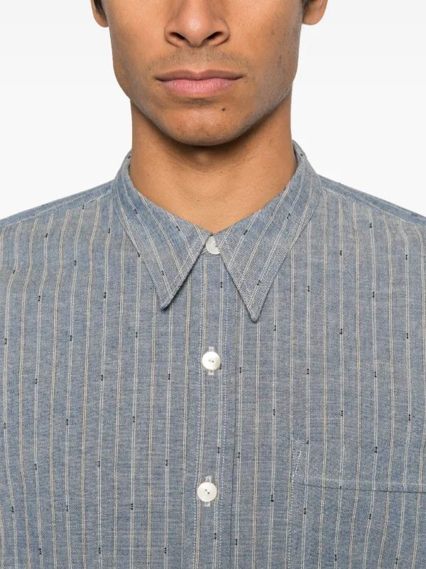 t.t. taiga takahashi タイガタカハシ シャツ サイズ15 Taiga Takahashi(T.T) タイガタカハシ Band Collar Shirt Lot.104