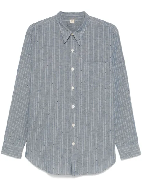 TAIGA TAKAHASHI camisa con rayas estampadas