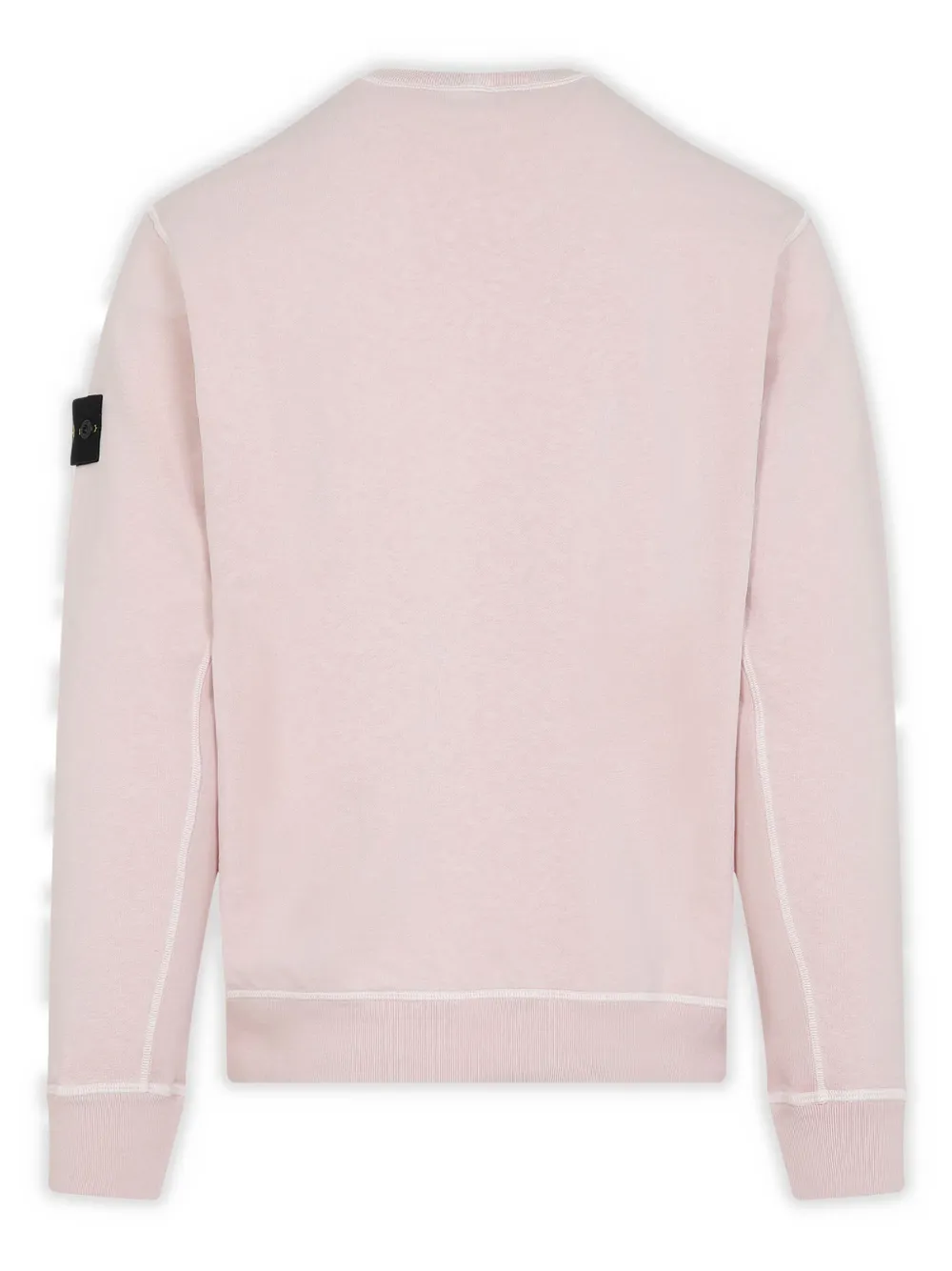 Stone Island Organic Cotton Sweatshirt In Pink