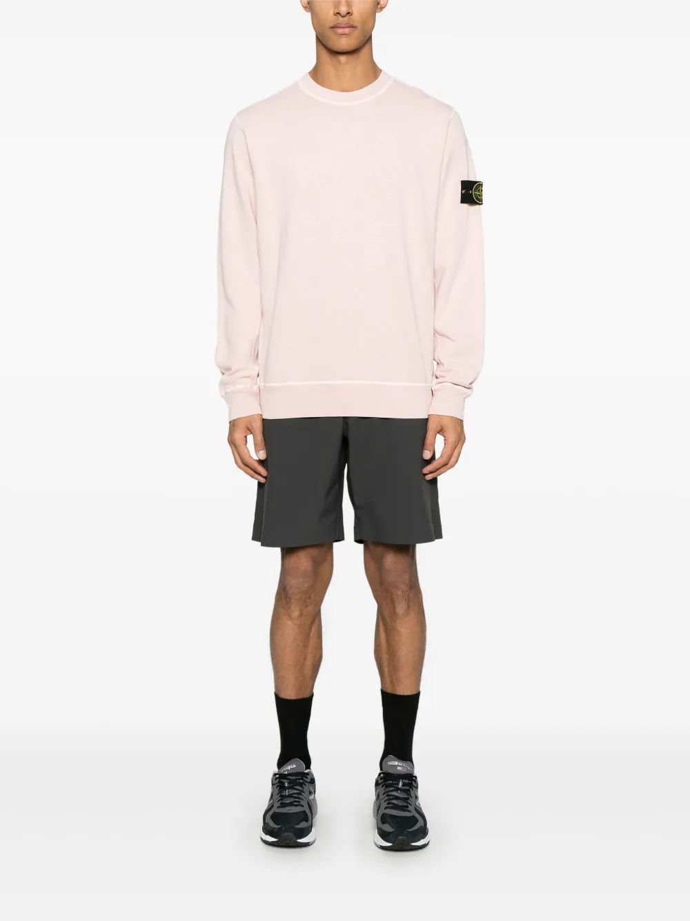 Stone Island Compass-badge sweatshirt - Roze