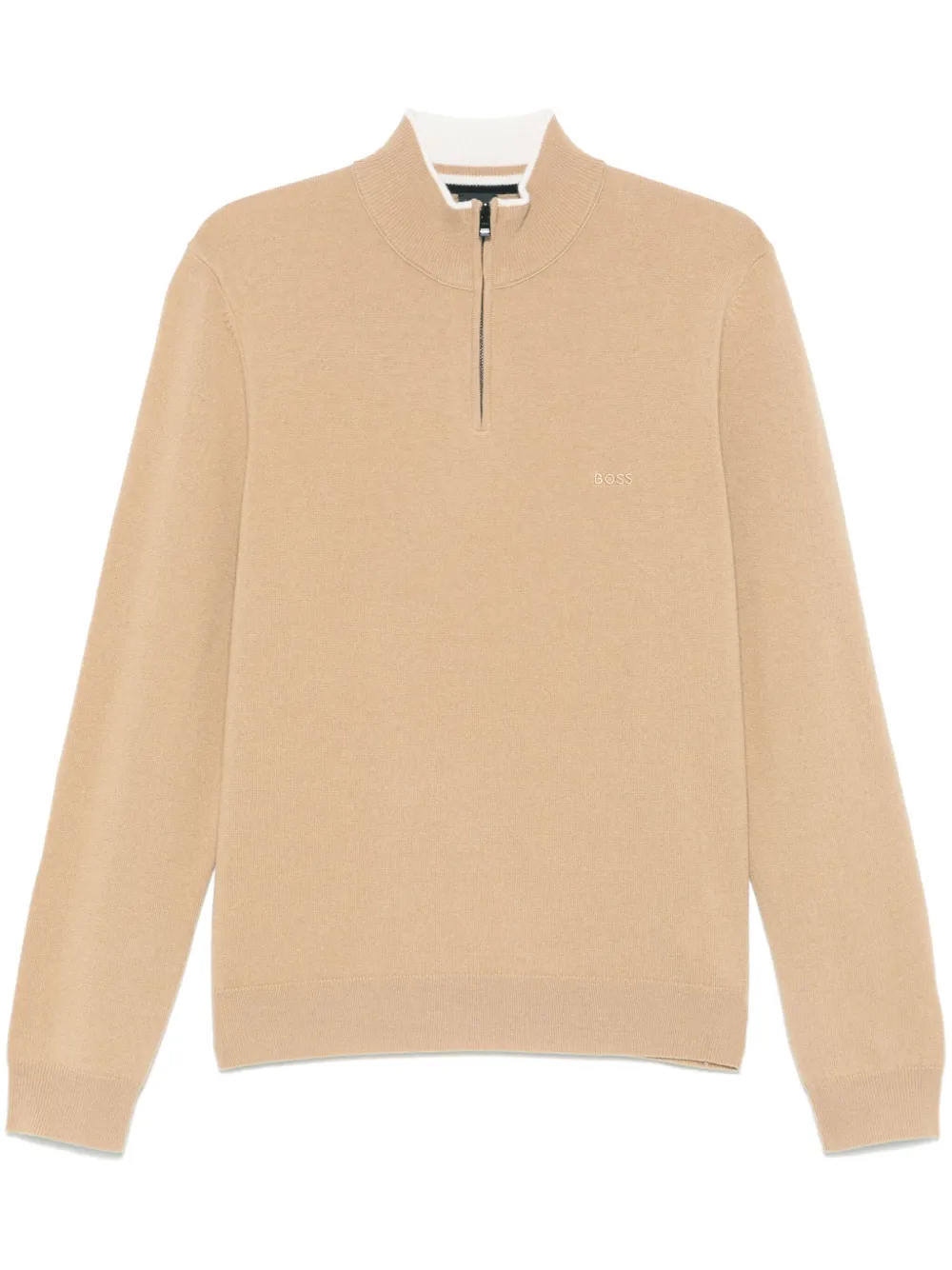 BOSS Trui van scheerwol Beige
