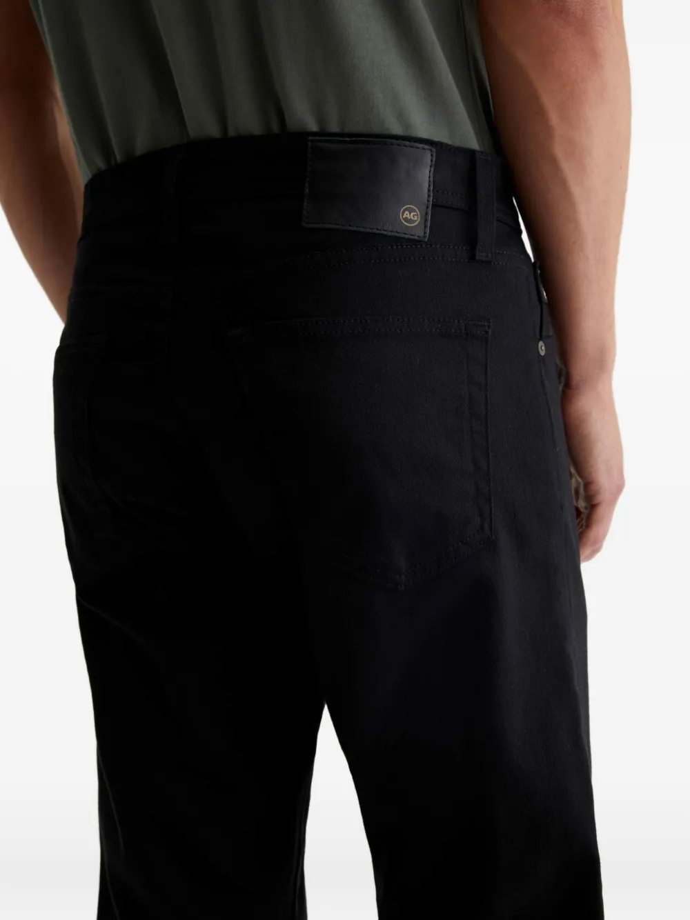 Ag Everett Slim Straight Jeans In Black