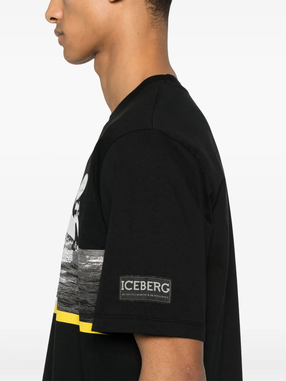 Iceberg x Looney Tunes jersey T-shirt Zwart