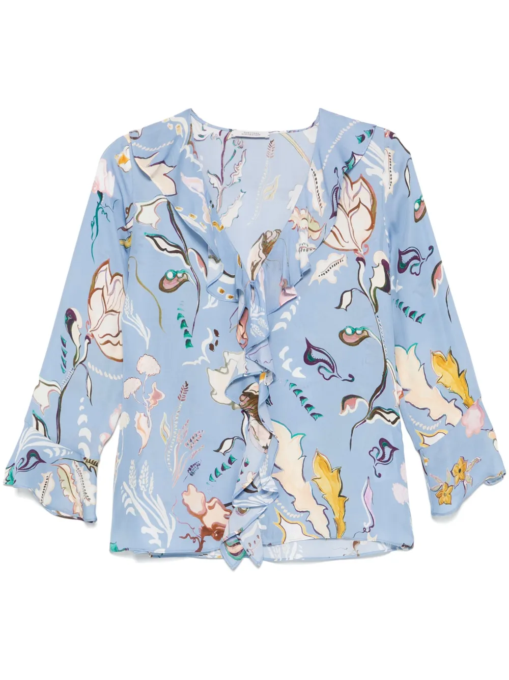 Dorothee Schumacher Floral Twist blouse Blauw