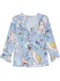 Dorothee Schumacher Floral Twist blouse - Blue