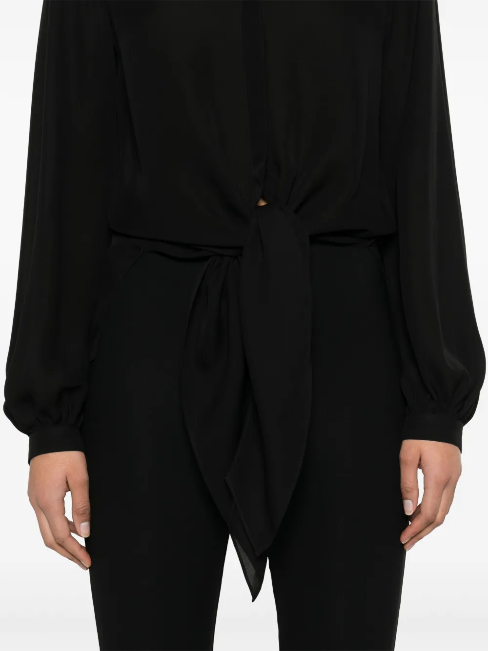 Dorothee Schumacher Sheer Twist I blouse Zwart